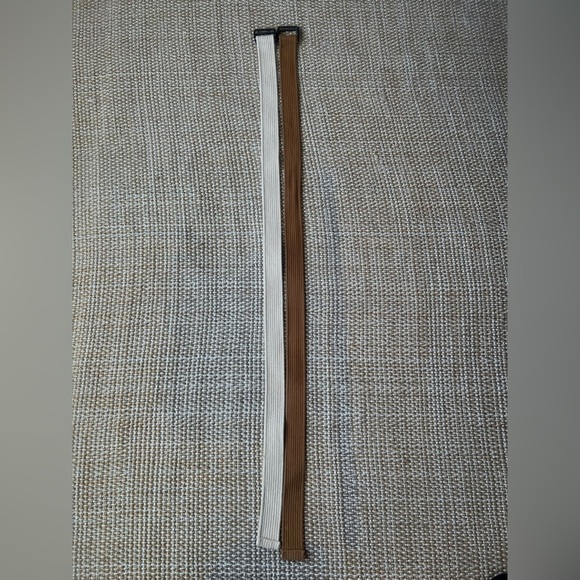 Set of 2 men’s 100% cotton woven belts size 28-30 tan and camel - Picture 1 of 5